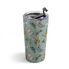 Emanuela Carratoni Wild Butterflies 20 oz Stainless Steel Travel Mug - Deny Designs