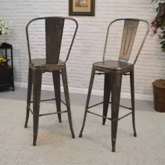 Set of 2 30" Sadie Bar Height Barstools - Carolina Chair & Table
