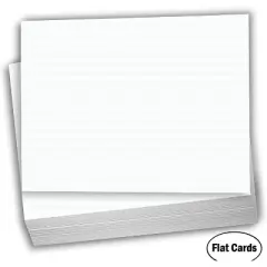 Hamilco White Cardstock Thick Paper - 5 x 7" Blank Heavy Weight 130 lb Cover Card Stock - 100 Pack