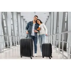 World Traveler Kemyer Quest 2-Piece Hardside Lightweight Expandable Spinner Suitcase Luggage Set (20 & 29)