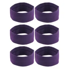 Unique Bargains Cotton Sweatbands Stretchy Moisture Wicking Headband for Sports 6 PCS