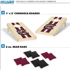 NCAA South Carolina Gamecocks 1'x2' Wood Cornhole Set