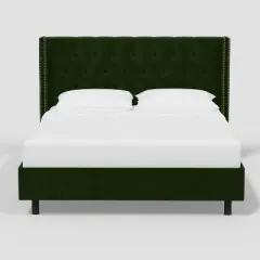 Louis Wingback Platform Bed in Luxe Velvet - Threshold&trade;