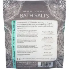 Soothing Touch Invigorating Peppermint Rosemary Bath Salts - 32 oz