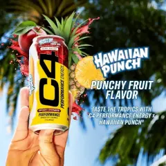 C4 Smart Energy Hawaiian Punch Performance Energy Drink - 16oz