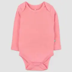 Honest Baby Girls' 10pk Rainbow Gems Organic Cotton Long Sleeve Bodysuit