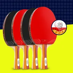 NIBIRU SPORT Professional Ping Pong Paddles and Balls - Complete Table Tennis Paddle Set w/ Storage Case