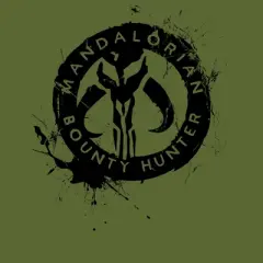 Men's Star Wars The Mandalorian Paint Splatter Emblem T-Shirt