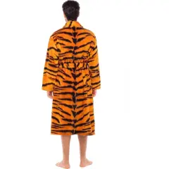 Men's Warm Winter Fleece Robe, Soft Plush Bathrobe