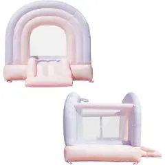Bounceland Day-Dreamer Cotton Candy Bounce House - Pink