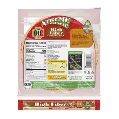 Ole Xtreme Wellness High Fiber Low Carb Keto Friendly Tortilla Wraps - 12.7oz/8ct