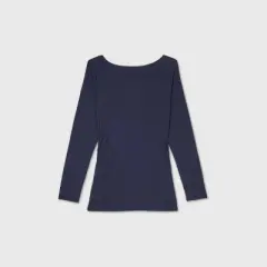 Long Sleeve Boat Neck Side Shirred Maternity T-Shirt - Isabel Maternity by Ingrid & Isabel&trade;