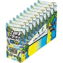 Sour Strips Candy Bites Bluerazz Lemonade - 6.35oz