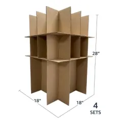 UBMOVE Dish & Glass Partition Insert Kit 4 pack fits in our kitchen boxes