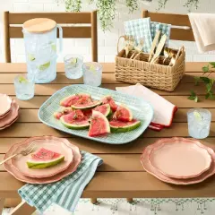 3L Acrylic Beverage Pitcher and Cup Set Blue - Hearth & Hand&trade; with Magnolia