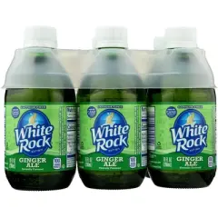 White Rock Soda Ginger Ale - Case of 4 - 6 bottles/10 fl oz.