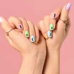 Unique Bargains Colorful Nail Art Stamp WY-092 Silver Tone 1 Pc