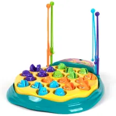 Ambassador Games: The Fishing Game - Dinosaur Edition - Classic Animated Catching Game, Dinos Spin Around & Bite Up & Down, Kids Ages 3+, 2-4 Players