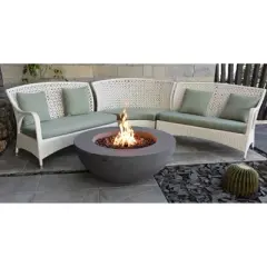 Lunar 42" Natural Gas Firepit Bowl Patio Heater - Elementi