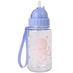 SARO Kids 450ml Water Bottle with Flip Straw & Handle | Spill-Proof & Portable