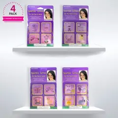 EU Easter Glitter Sparkle Design Tattoos, Pack of 16 by Easter Unlimited