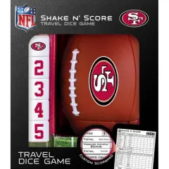 MasterPieces Officially Licsenced NFL San Francisco 49ers Shake N' Score Dice Game for Age 6 and Up