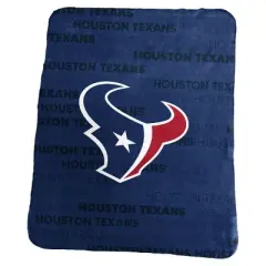NFL Houston Texans Classic Fleece Throw Blanket