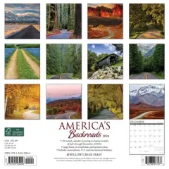 Willow Creek Press 2024 Wall Calendar 12"x12" America's Backroads