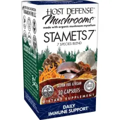 Host Defense Stamets 7 Mushroom Vegan Capsules - 30ct