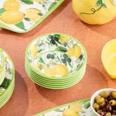 Certified International (Set of 6) 22oz Limone Melamine All Purpose Bowls