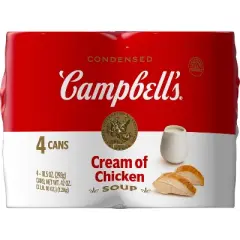 Campbell's Condensed Cream of Chicken Soup - 42oz/4ct