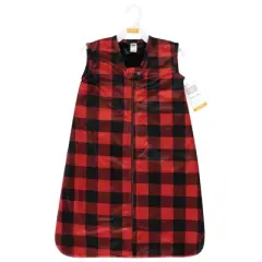 Hudson Baby Plush Faux Fur Sleeping Bag, Wearable Blanket, Buffalo Plaid