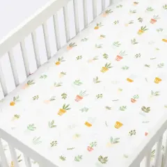 Fitted Crib Sheet Plants - Cloud Island&trade;