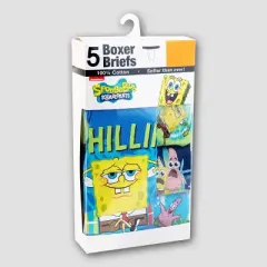 Boys' SpongeBob SquarePants 5pk Boxer Briefs