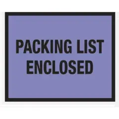 Box Partners "Packing List Enclosed" Envelopes 7" x 5 1/2" Blue 1000/Case PL407