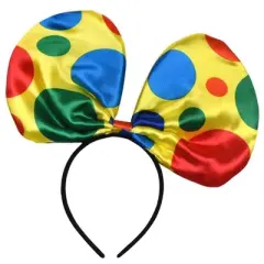 Dress Up America Polka Dot Clown Bow Headband