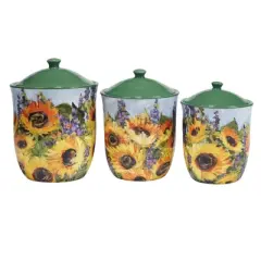 3pc Sunflower Bouquet Canister Set - Certified International