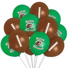 Treasures Gifted Football Birthday Party Supplies - Balloons - 24 Pack
