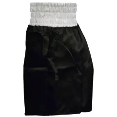 Cleto Reyes Women's Satin Boxing Skirt Trunks - Black/White