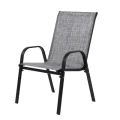 4 Piece Portable Patio Camp Chairs,Outdoor Camping Lawn Chairs with Textilene Fabric Set of 4,High Back Garden Chairs with Armrest-Coolbibila