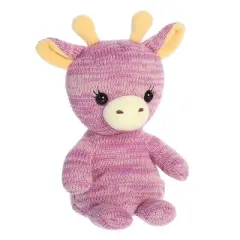 Aurora Medium Giraffe Cozyroos Snuggly Stuffed Animal Purple 10"