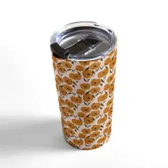 alison janssen Boho Poppies Travel Mug 20 oz Stainless Steel Travel Mug - Deny Designs