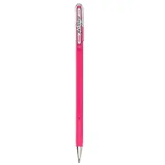 Pentel Arts Hybrid MATTEHOP Gel Roller, 1.0mm, Matte Pink Ink, Pack of 12