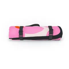Daily Regina Designs Abstract Retro Flower Pink Picnic Blanket - Deny Designs