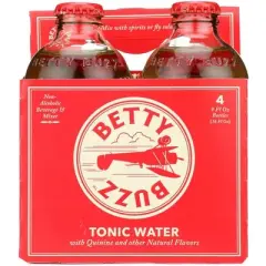 Betty Buzz - Tonic Water 4 Pack - Case of 6/36 oz