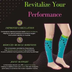 Tipi Toe Unisex 3 Pairs Bright Colored Dual-Tone Dreams Calf Compression Tube Sleeves 12-14 mmHg Great for Athletic & Medical Use, Size Small