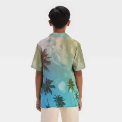 Boys' Palm Tree Short Sleeve Button-Down Shirt - art class&trade;