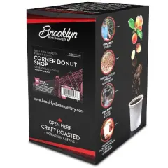Brooklyn Beans Corner Donut Shop Flavored Coffee Pods, 2.0 Keurig, 40 count