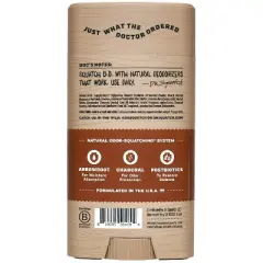 DR. SQUATCH Men's Natural Solid Deodorant Wood Barrel Bourbon - Aluminum-Free 2.65oz