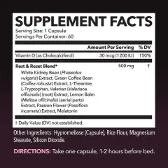 Night Time Fat Burner Capsules for Women, Weight Management for Women, Havasu Nutrition, 60ct